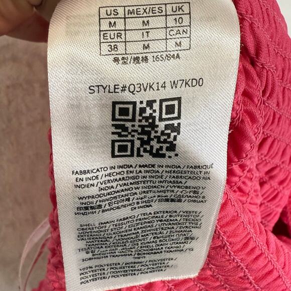 Guess M Pink Milania Tier Ruffle Dress Girlhood Princess Coquette‎ Party Brunch - Picture 13 of 14